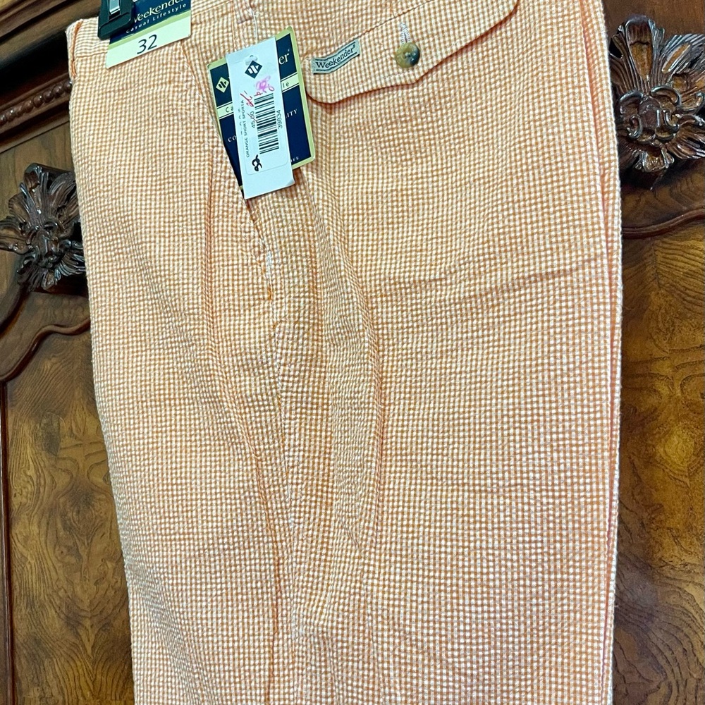 Orange Checkered Pants